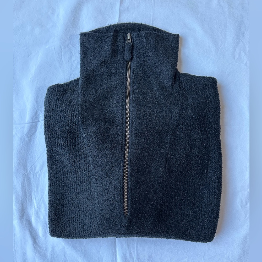 Barefoot Dreams Half Zip Pullover Black Size S